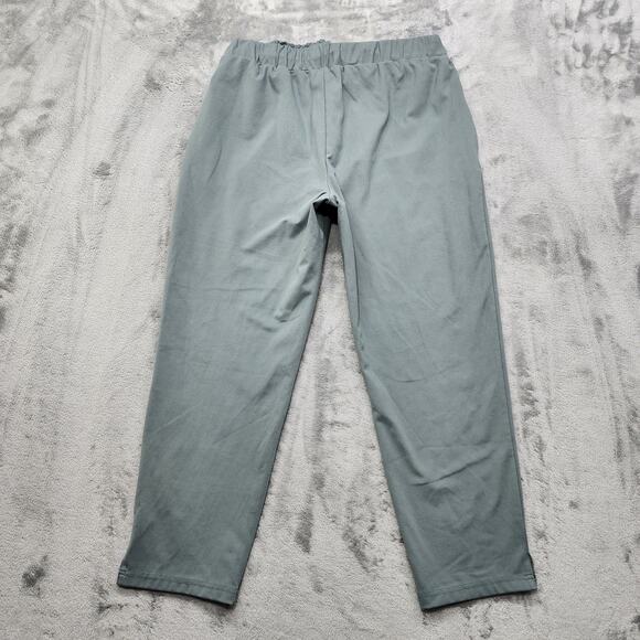 Joie Pants Womens M Green Pull On Tapered Crop Drawstring Pockets Casual Lounge - Picture 4 of 12